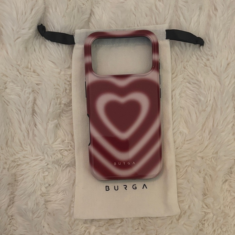 Burga Red Heart Phone Case